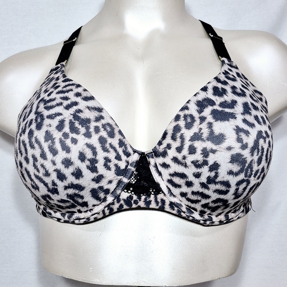 40DD Soma Embraceable Signature Lace Perfect Coverage Racerback‎ UW Bra Animal - Picture 1 of 5